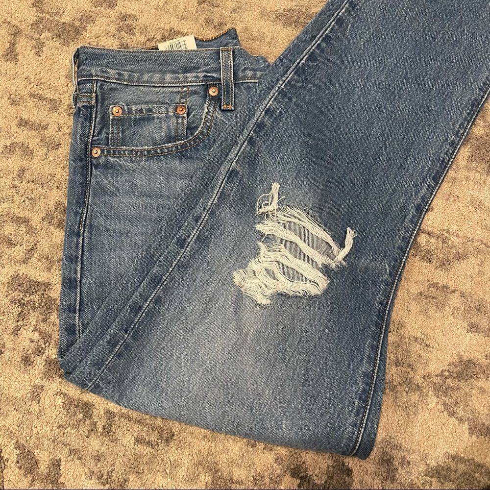 Levi's® Premium |501® ORIGINAL CROPPED WOMEN'S JEANS - Picture 7 of 7